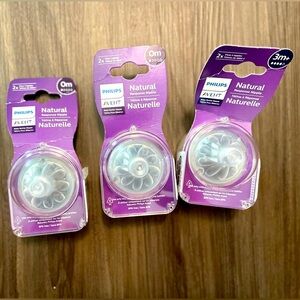 Philips Avent natural response bottle top replacements bundle of 3 - NWT